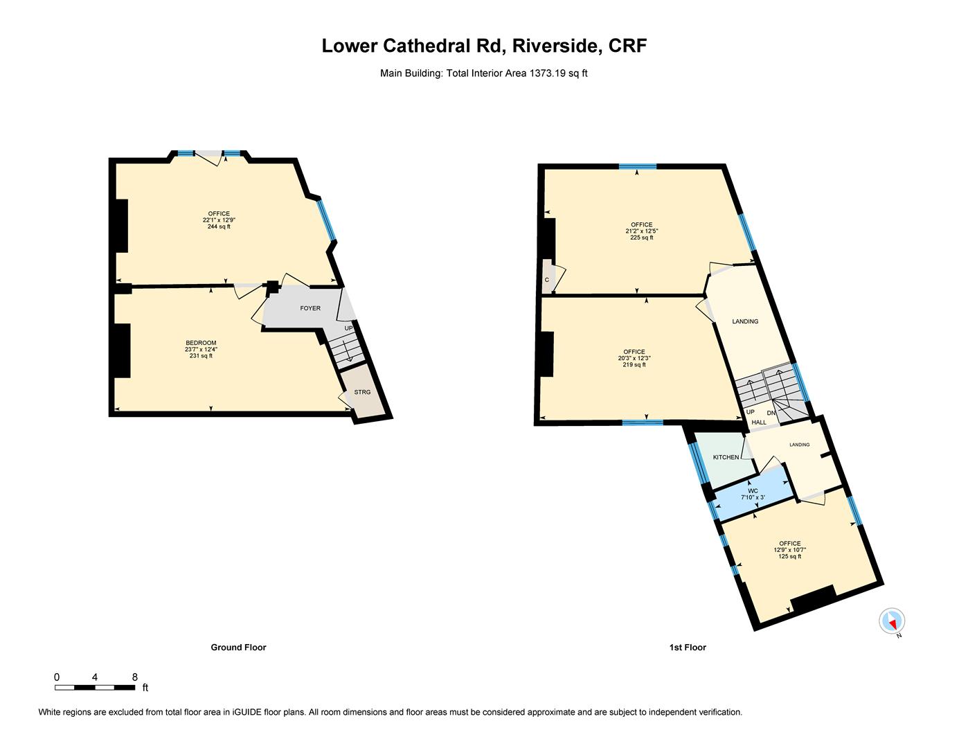 Floorplan for Lower Cathedral Road, Riverside
